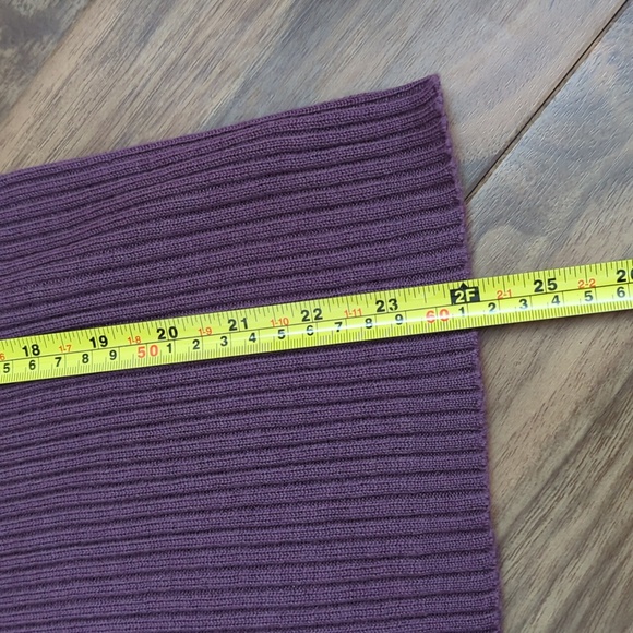 J. Jill Purple 100% Merino Wool Short Sleeve Sweater - Picture 6 of 7